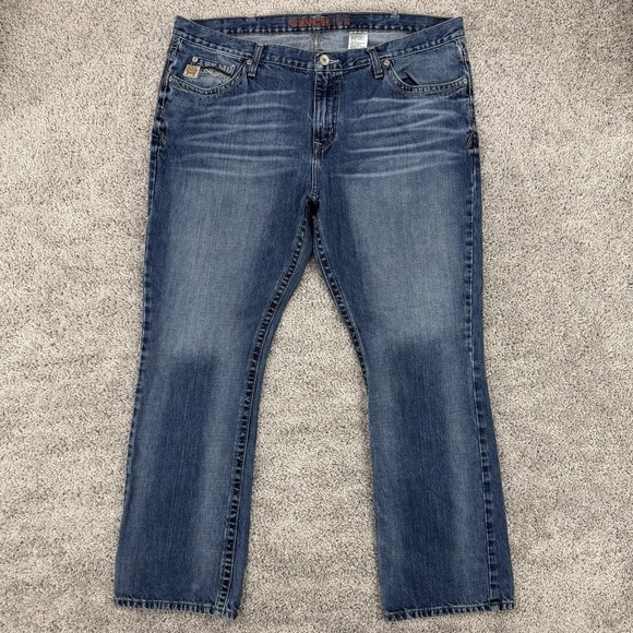 Cinch Other - Cinch Ian Jeans Men's 40x32 Bootcut Western Cowboy Whiskering Crazy Fade